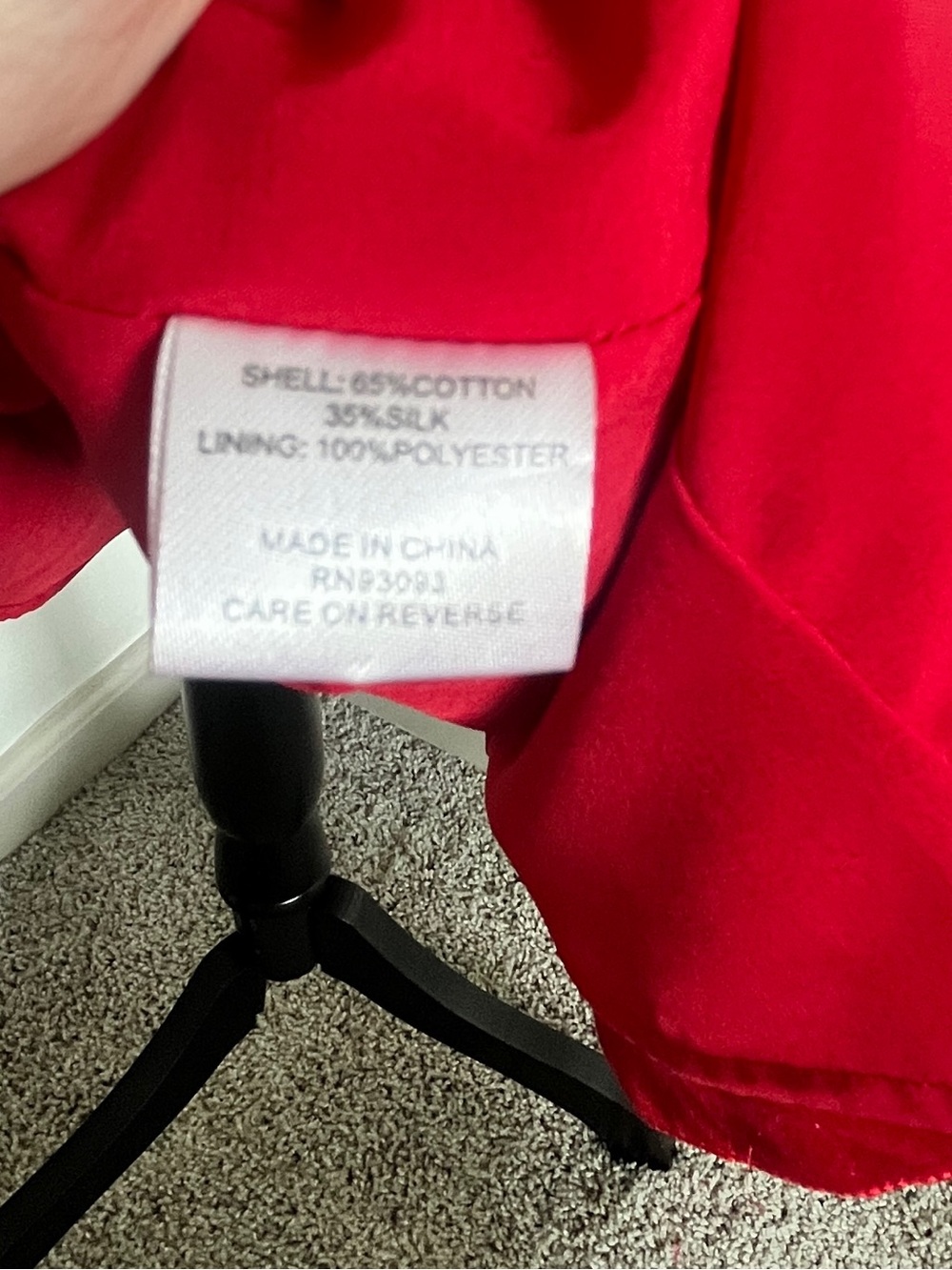 Tyler Böe Red Silk Blend Cocktail Dress – Size 6 – Classic Elegant Sheath - Picture 4 of 6